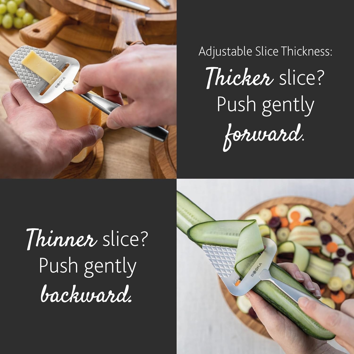 boska-monaco-premium-cheese-slicer-award-winning-cheese-cutter-for-block-cheese-cheddar-up-to-parmesan-quilted-pattern-reduces-resistance-non-stick-ergonomic-handheld