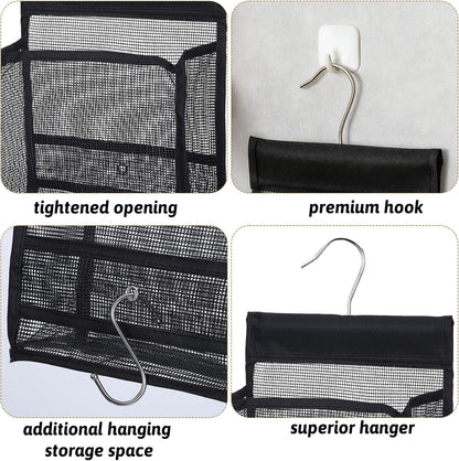 Shower Caddy Hanging, Mesh Shower Caddy, PVC Bathroom Storage Bag for College Dorm, Gym, Swimming, RV and Travel, Black5