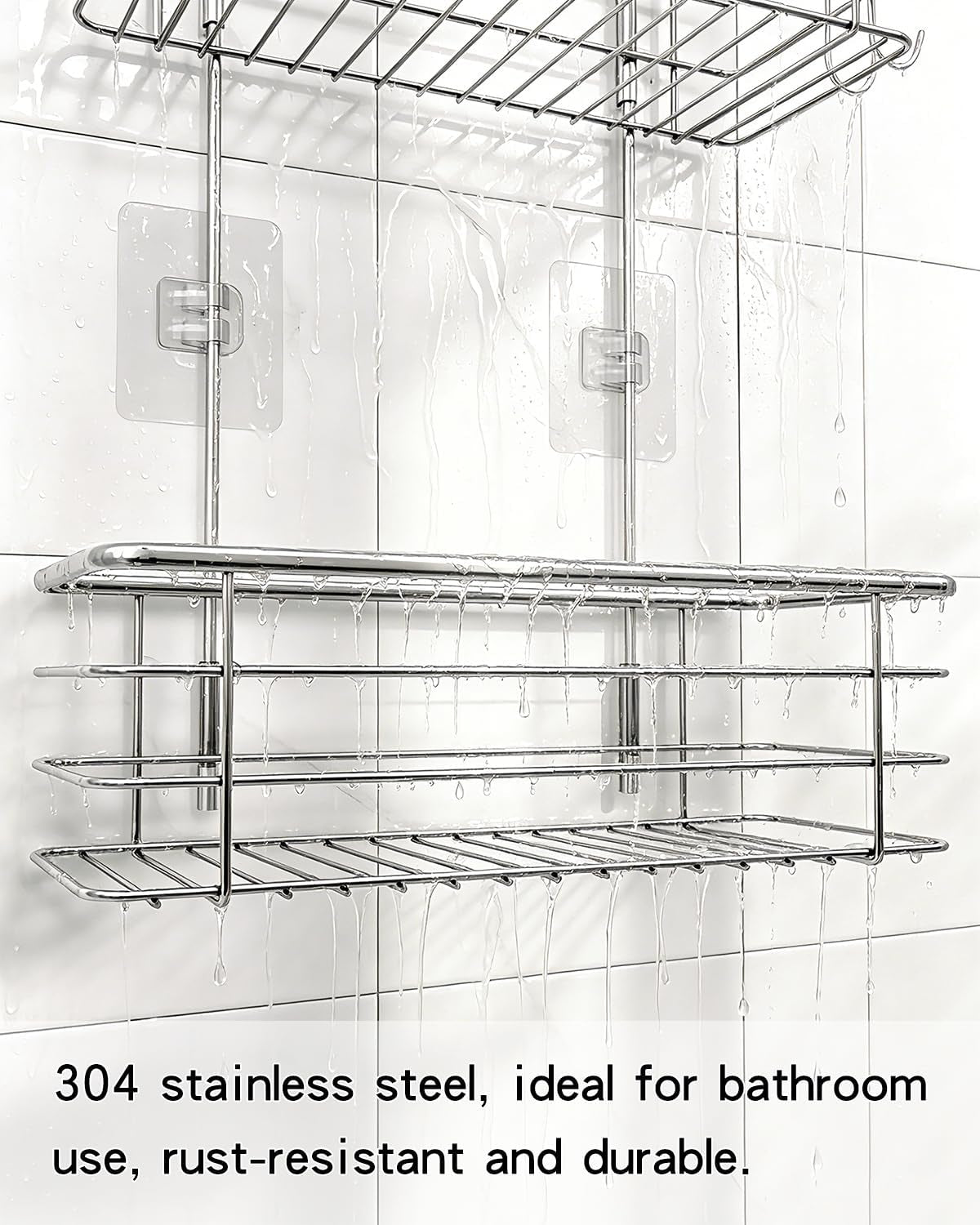 over-the-shower-head-caddy-2-tier-stainless-steel-hanging-organizer-with-hooks-37-6in