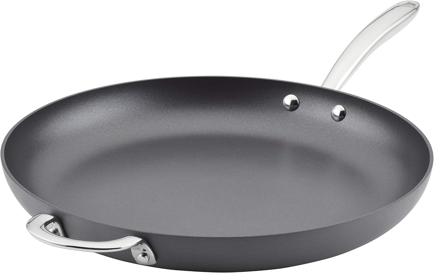 80089-professional-hard-anodized-nonstick-frying-fry-pan-skillet-with-helper-handle-14-inch-gray