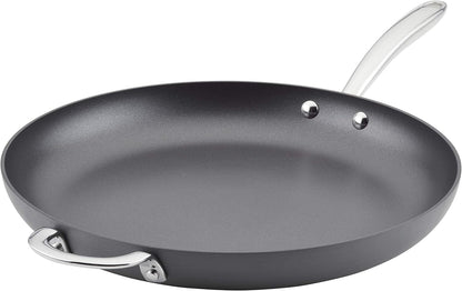 80089 Professional Hard Anodized Nonstick Frying/Fry Pan/Skillet with Helper Handle, 14 Inch - Gray1