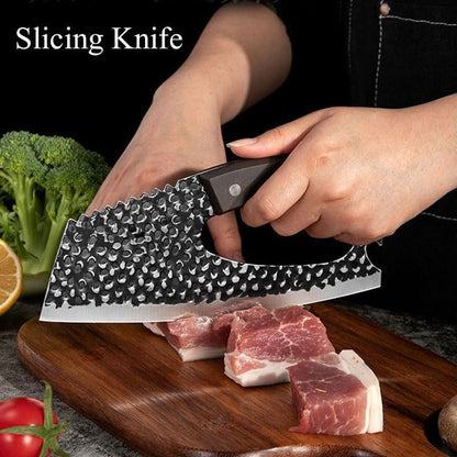 Meat Cleaver, High Carbon Steel Slicing Knives Household Kitchen Knife Cooking Knife Multi-Use Cleaver Knives6
