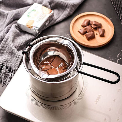 Double Boiler Pot Set, Stainless Steel Melting Pot 600Ml and 1600Ml | with Silicone Spatula for Melting Chocolate, Soap, Wax, Candle Making7