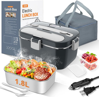 Electric Lunch Box Food Warmer, 1.8L Heated Lunch Box for Adults1