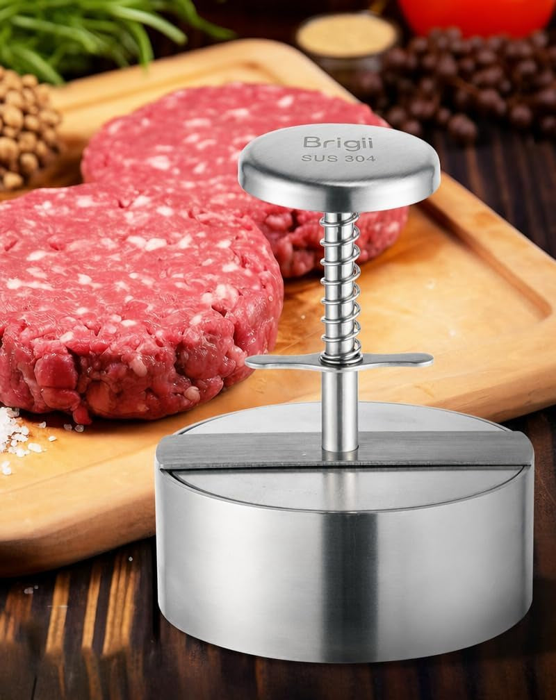 burger-press-4-5-304-stainless-steel-hamburger-press-patty-make-spring-back-design-thickness-guide-100g-400g-easy-release-no-coating-no-rust-dishwasher-safe-for-ground-beef-patties