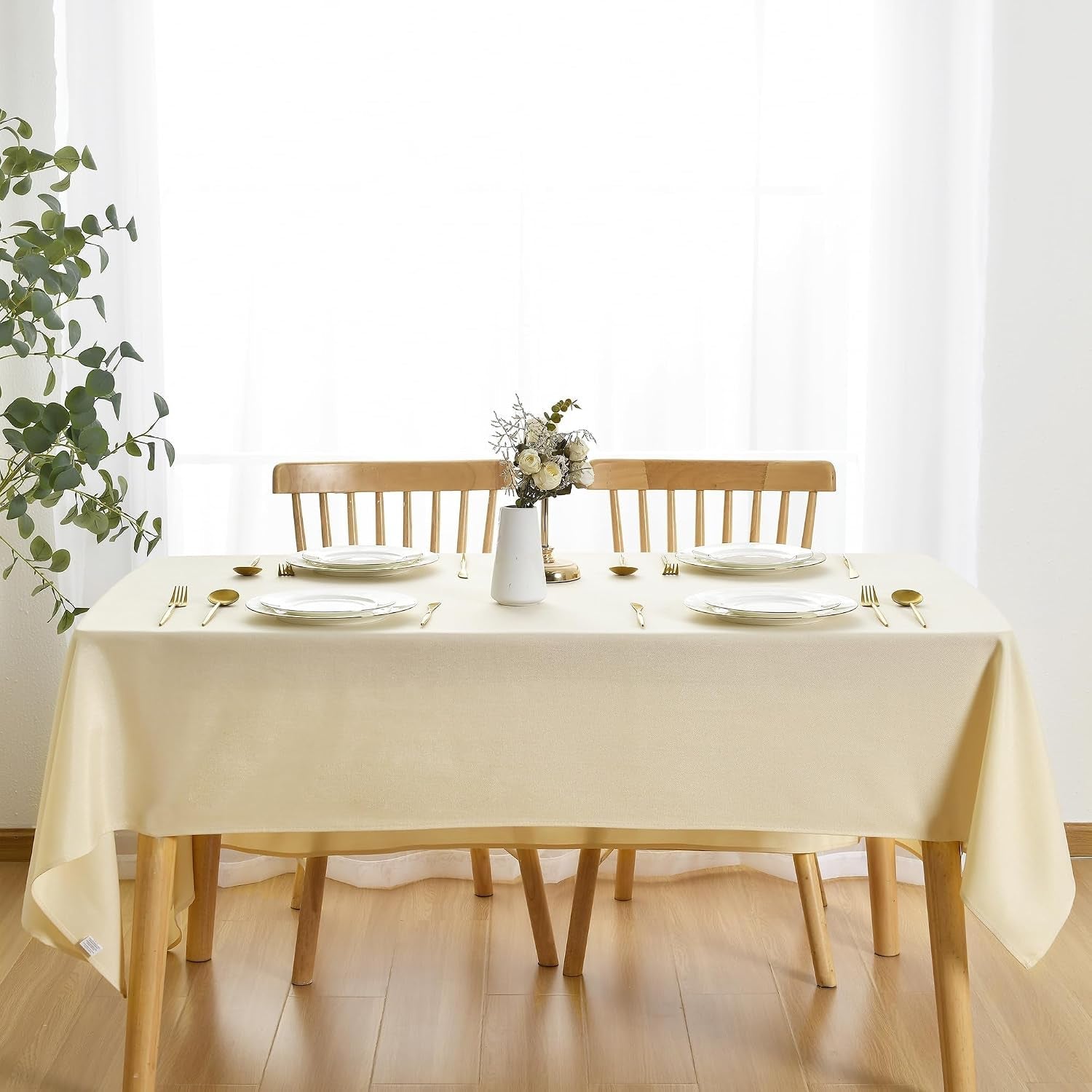 faux-linen-farmhouse-tablecloth-rectangular-wrinkle-stain-resistant-table-cloth-rectangle-table-cover-for-kitchen-dining-champagne-54-x-108-inch