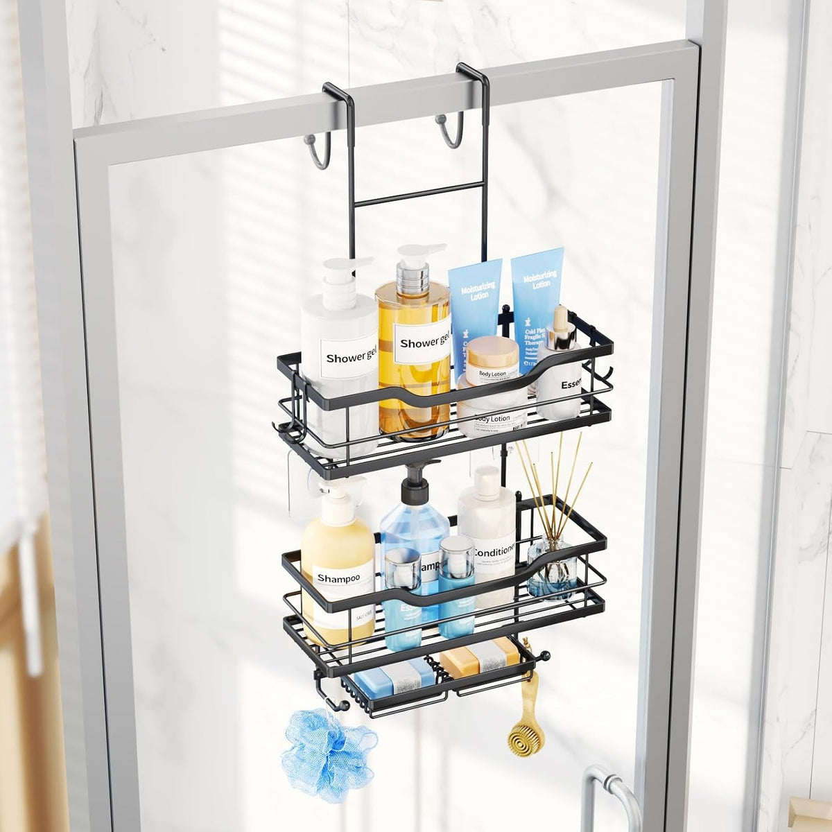 over-the-door-shower-caddy-3-tier-shower-shelves-hanging-with-soap-holders-large-capacity-shower-organizer-with-6-hooks-bathroom-rack-and-storage-black