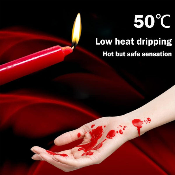 Low Temperature Candles,Romantic Wax Play Candles Low Heat for Lovers Couples3
