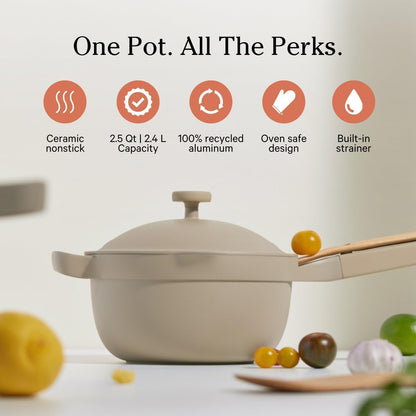 Our Place Mini Cookware Duo, 6-Piece Ceramic Nonstick Cookware Set | Ceramic Cookware Set with Mini Always Pan & Mini Perfect Pot; Pfas-Free, Induction & Oven Safe to 450°F, Non-Toxic Cookware3
