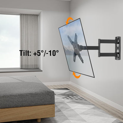 Full Motion TV Wall Mount, 14-42" TV Monitor, VESA 200X200, 44 Lbs | Supports Swivel, Tilt, Extension & Rotation, Sturdy Bracket for LED LCD Televisions and Desktop Monitors8