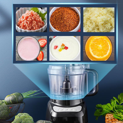 Food Processor, 6 Functions for Chopping, Slicing, Shredding Purees & Dough - 12 Cup Food Processor6