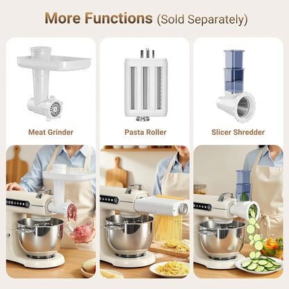 8.5QT Commercial Stand Mixer 1000W with Aluminum Die Casting Meets the Standard of NSF/ANSI 8-2023, 11 Speeds Electric Stand Mixer, Tilt-Head Dough Mixer with Bowl, Dough Hook, Whisk and Beater8