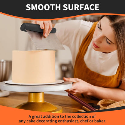 Bench Scraper & Chopper for Kitchen - Ideal Baking Essential Utensil,Stainless Steel Pastry/Dough/Food Cutter Tool for Cake Pizza Bread,Cooking - 1 Pack,Black6
