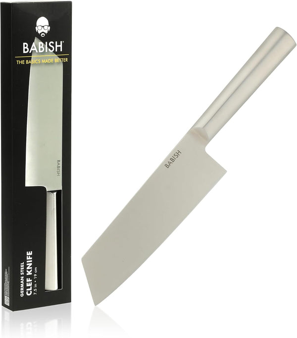 7.5-Inch Clef Knife – High-Carbon 1.4116 German Steel Kitchen Knife, Chef & Cleaver Hybrid for Chopping, Slicing & Prep, Full-Tang, Razor Sharp, Ergonomic Design1
