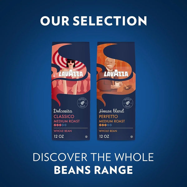 Lavazza House Blend Perfetto Whole Bean Coffee 12Oz Bag, Medium Roast, Full-Bodied, Intensity 3/5, 100% Arabica, Ideal for Drip Brewers, (Pack of 1) - Package May Vary9