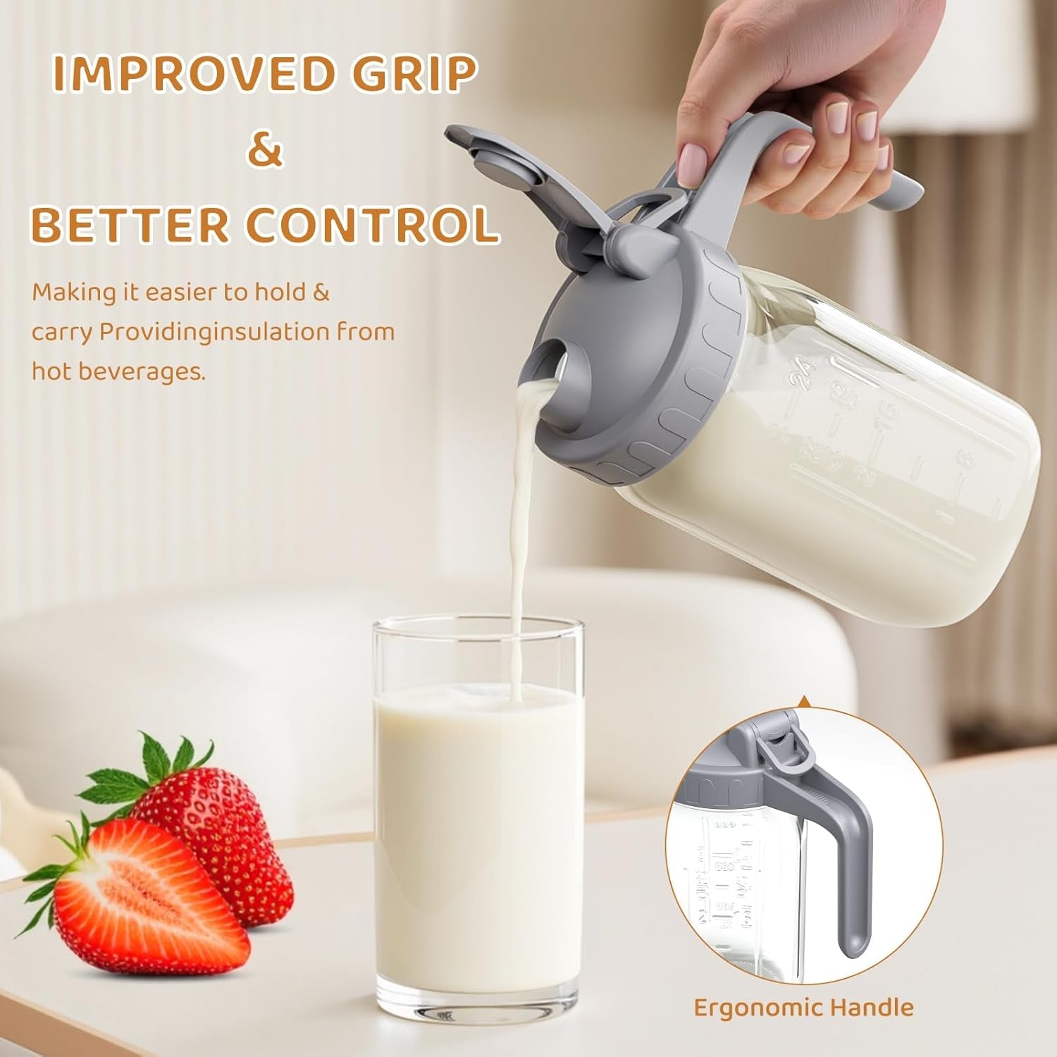 32-oz-breast-milk-pitcher-glass-mason-jar-pitcher-with-lid-airtight-leak-proof-wide-mouth-pour-spout-lid-thick-glass-fridge-safe-ergonomic-handle-easy-to-clean