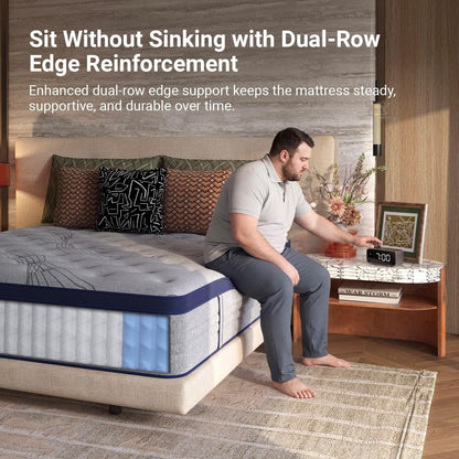 Queen Size Mattress 10 Inch, Hotel-Level Cooling Hybrid Mattress14