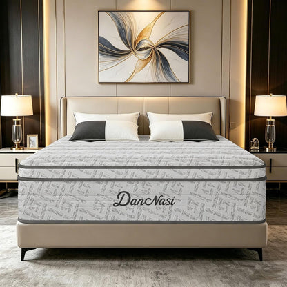 Queen Size Mattress 12 Inch (5 Star Hotel-Level Luxury) Hybrid Queen Mattress in a Box, Cooling-Gel Memory Foam & Pocket Springs for Motion Isolation,Medium Firm,Back Pain,Edge Support,365-Night Trial3
