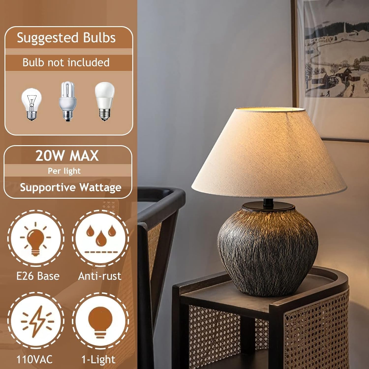 rustic-farmhouse-table-lamp-20-8-neutral-ceramic-table-lamp-brown-white-checkered-ceramic-with-linen-drum-shade-decor-bedside-nightstand-for-living-room-bedroom-large