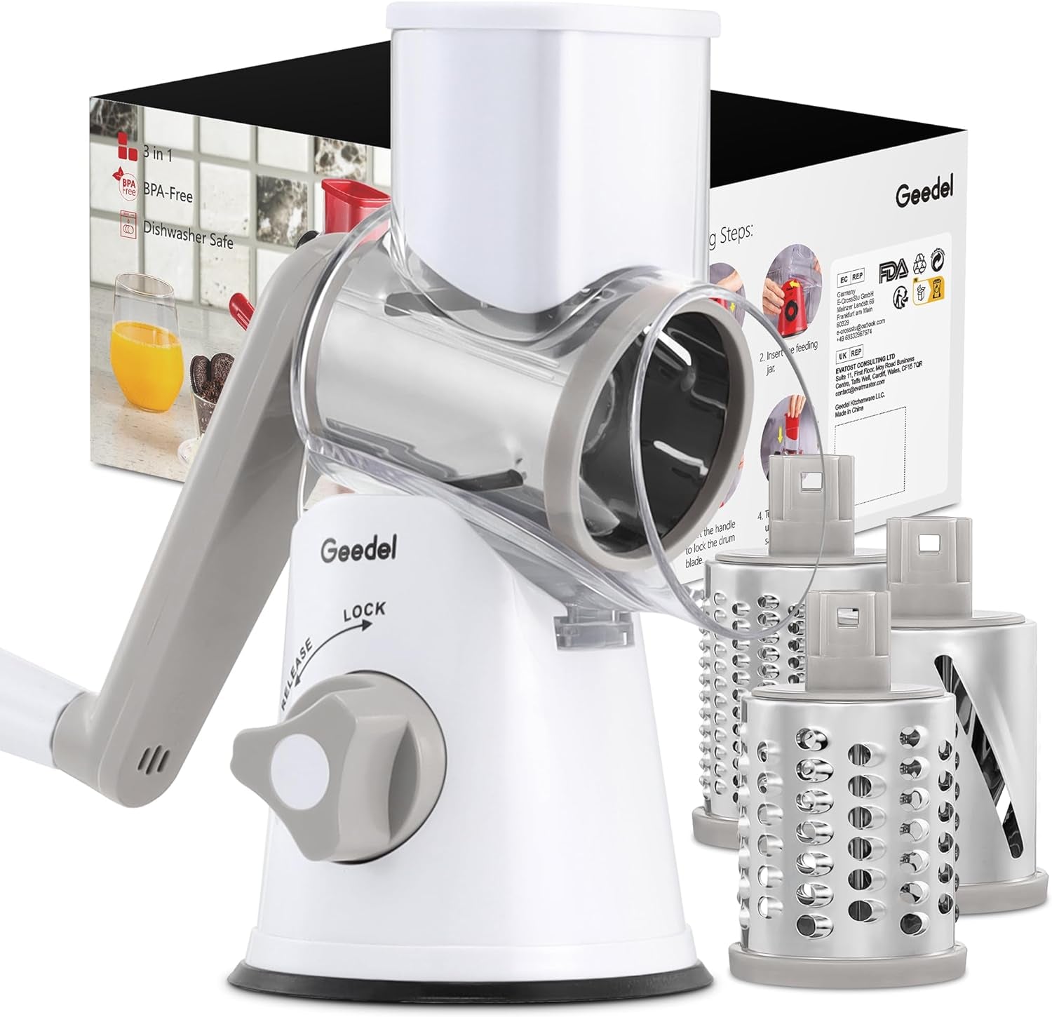 rotary-cheese-grater-hand-crank-cheese-shredder-vegetable-slicer-3-blades-430-stainless-steel-12x-fast-cutting-strong-suction-base-no-bpa-dishwasher-safe-for-cheese-veggie-nut