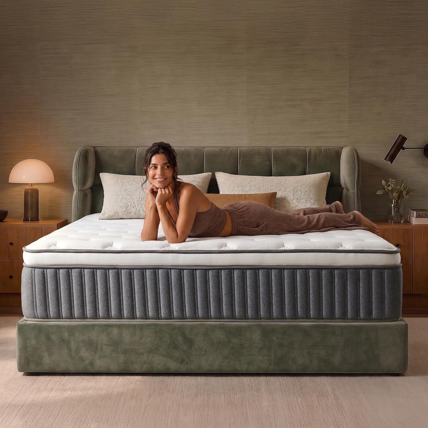 12-inch-queen-mattress-in-a-box-hybrid-queen-mattress-with-gel-memory-foam-pocket-springs-medium-firm-feel-fiberglass-free-pressure-relief-edge-support-queen-u-s-standard-12-12-inches