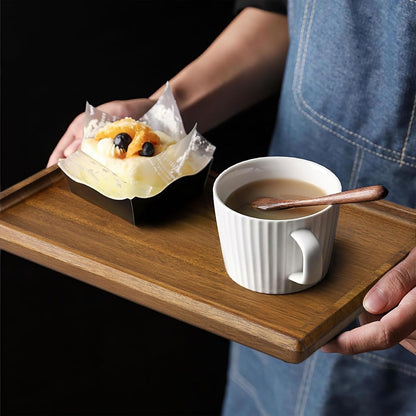 Acacia Wood Serving Tray 14X10 Charcuterie Board & Non-Slip Pads6