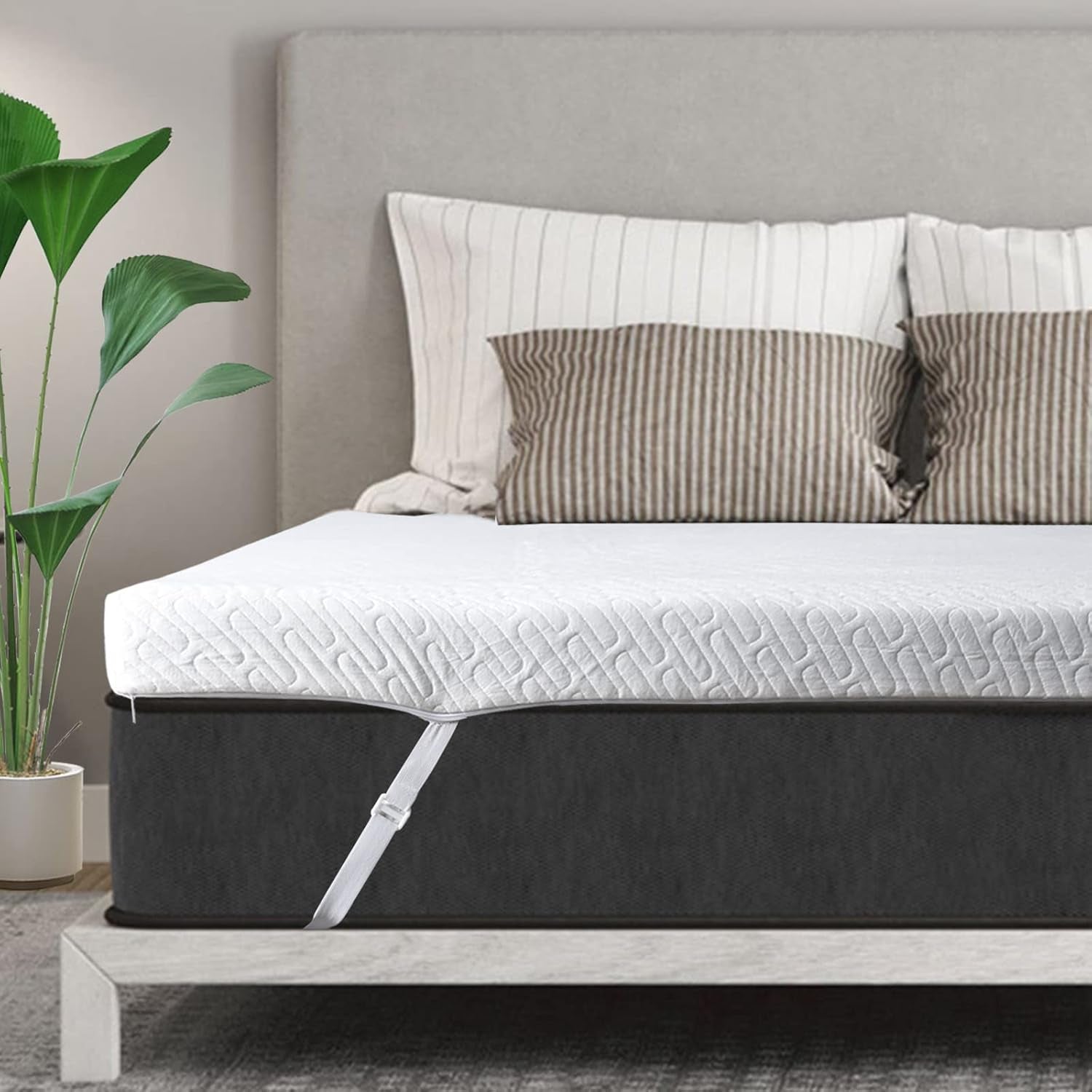 3-inch-gel-memory-foam-mattress-topper-twin-xl-size-high-density-cooling-pad-pressure-relief-bed-topper-with-removable-washable-bamboo-cover