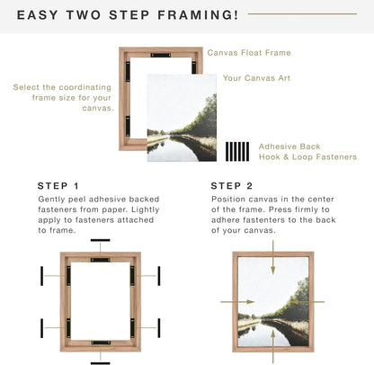 Canvas Float Frame, 18X24, Walnut Woodgrain4