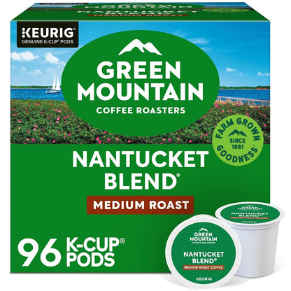 Green Mountain Coffee Nantucket Blend Keurig Single-Serve K-Cup Pods, Medium Roast Coffee, 96 Count1