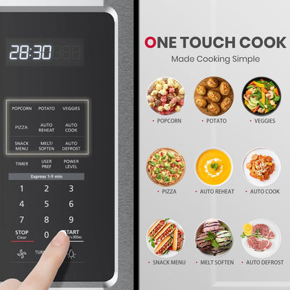 30 Inch over the Range Microwave, 1.9 Cu.Ft, 11 Power Levels | 1000W, 400 CFM Fan, One-Touch Cooking, Two-Stage Cooking, over Range Microwave Stainless Steel2