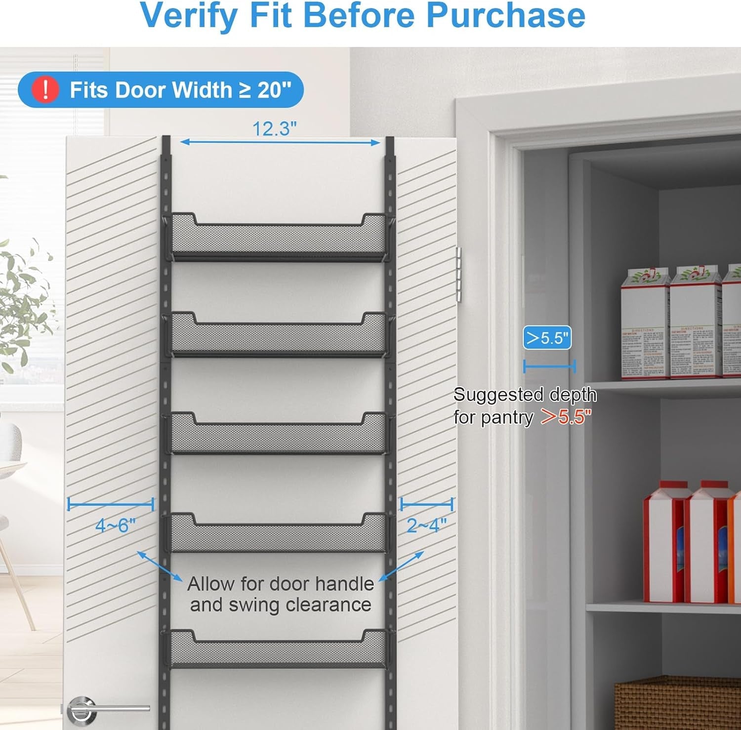 12-3-w-narrow-over-the-door-pantry-organizer-8-tier-over-the-door-organizer-with-adjustable-basket-pantry-door-organization-for-pantry-kitchen-storage-room-spice-rack-black