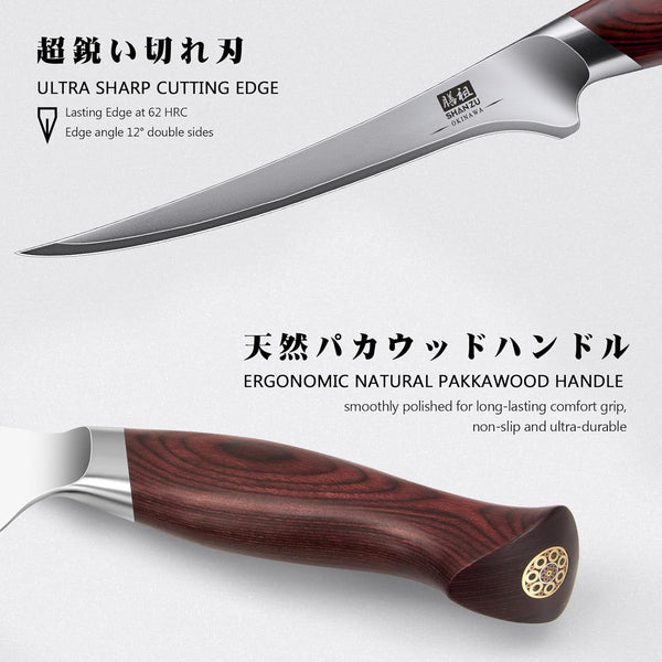 Fillet Knife 7 In, Razor Sharp Boning Knife for Meat4