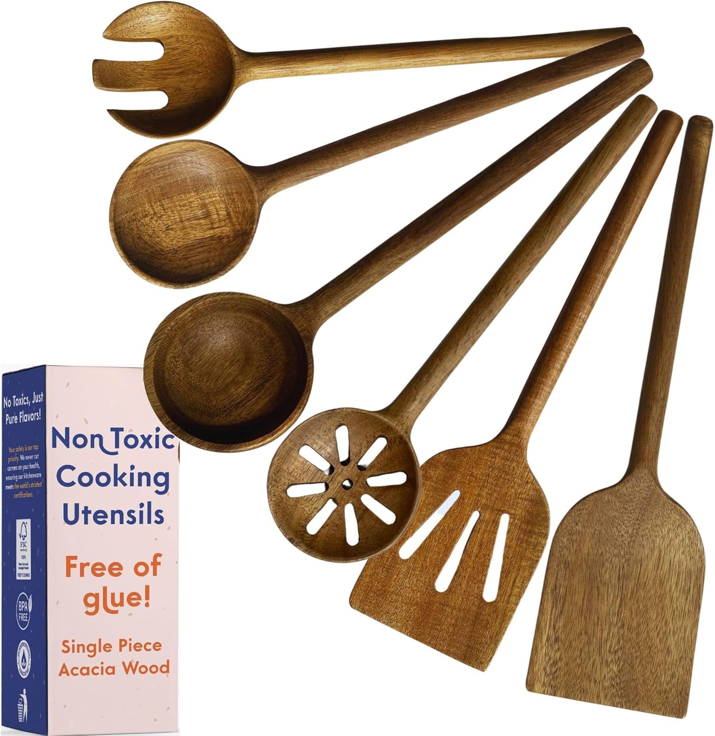 non-toxic-acacia-wooden-utensils-set-6-piece-glue-and-mineral-oil-free-one-piece-solid-wood-no-hidden-adhesives-petroleum-free-finished-with-beeswax-flaxseed-lemon-oil-longer-handles