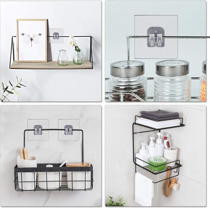 Corner Shower Caddy Adhesive Sticker Hooks for Shower Caddy 4 Pcs6