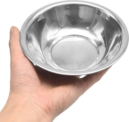 10 PCS Small Stainless Steel Bowls, 3/4 Quart Prep Bowls with Flat Base, 6 1/2 Inch Wide Metal Bowl for Kitchen Prep Cooking Baking Serving Mixing Cereal3