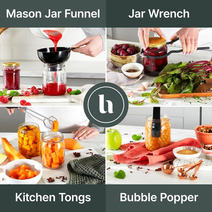 Hungry Artisan Canning Supplies Kit, Stainless Steel, 18 Pieces | Great for Pickling, Jams, Salsas, and Relishes. Beginner-Friendly Canning Set, Perfect for Seasonal Preserving and Gifting4