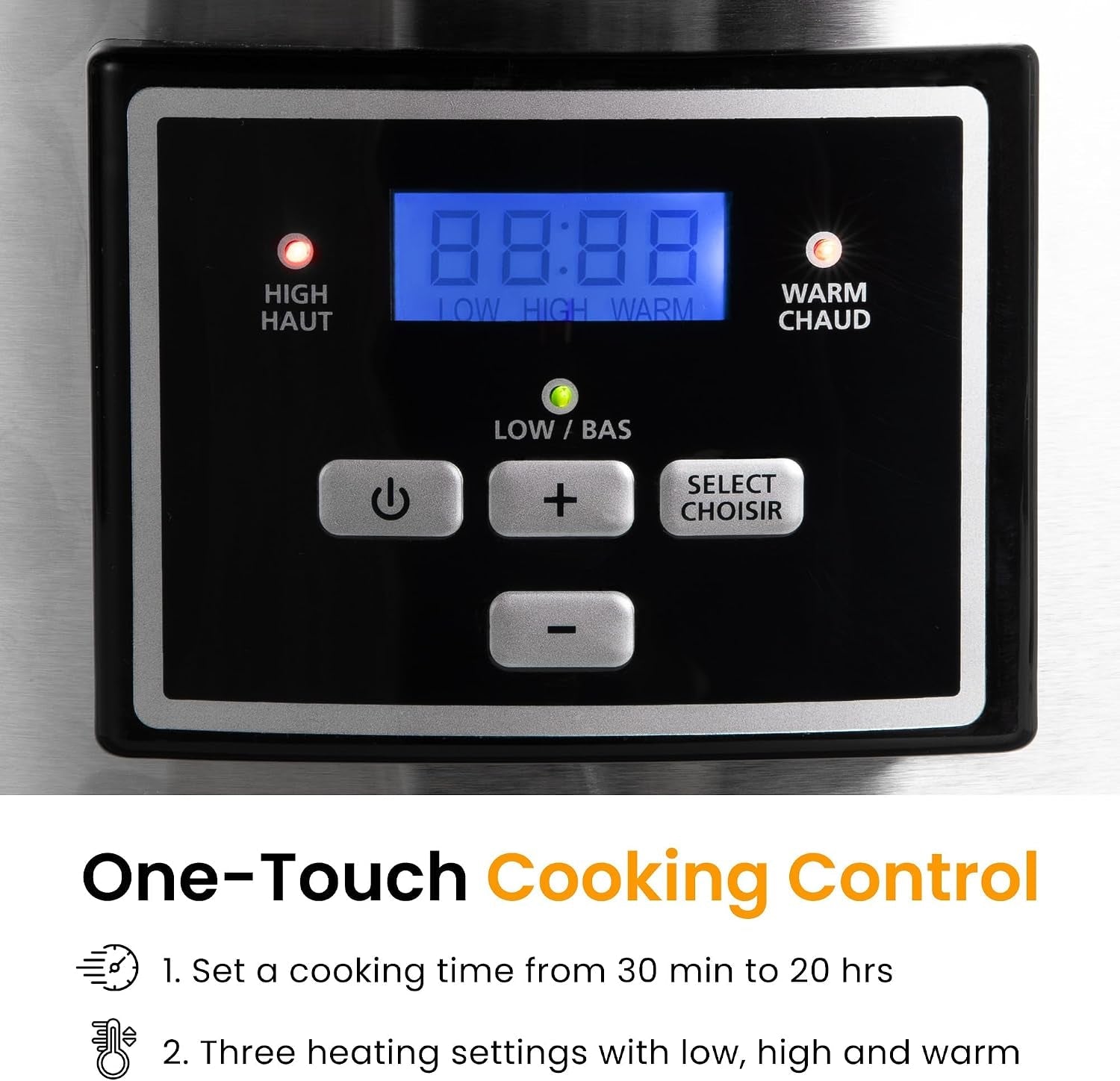 6-quarts-programmable-slow-cooker-with-reusable-silicone-liners-digital-timer-adjustable-temp-dishwasher-safe-divider-insert-non-stick-ceramic-pot-glass-lid-stainless-steel-darkblue