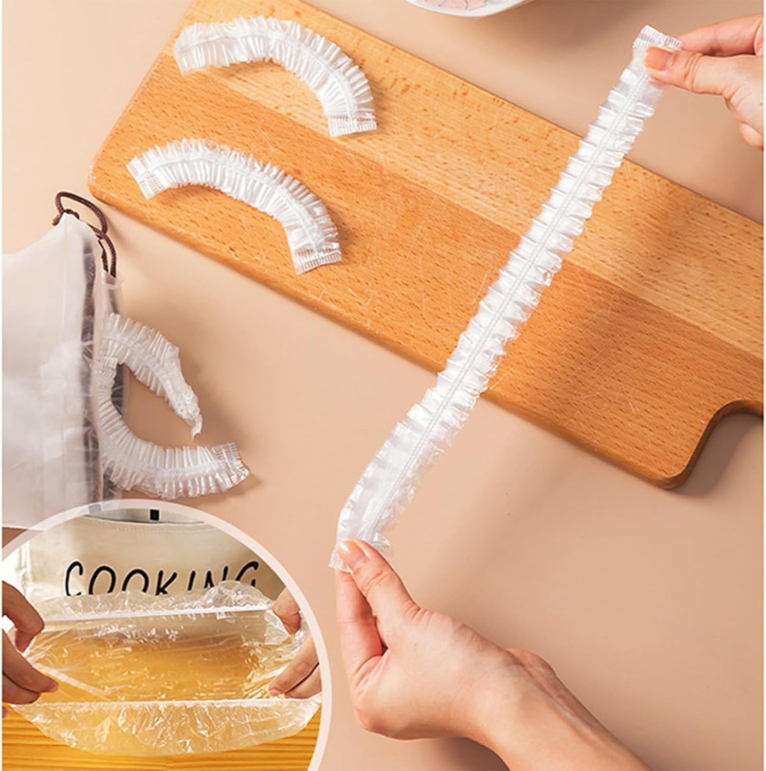 300pcs-reusable-elastic-food-covers-universal-stretchable-clear-adjustable-plastic-plate-bowl-covers-outdoor-fresh-keeping-bags-kitchen-baking-picnic-and-food-storage-bread-proofing-cover