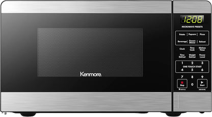 Countertop Microwave, 6 Auto-Preset Menus, Child Lock, Defrost & Express Cooking Features, 1.1 Cu Ft, Stainless Steel1