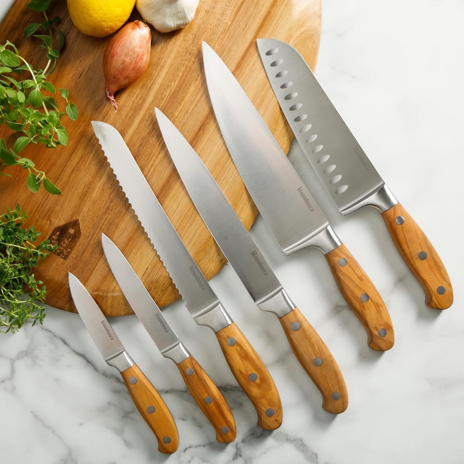 bloomhouse-kitchen-knife-block-set-7-piece-italian-olive-wood-german-forged-stainless-steel-knives-two-time-oprahs-favorite-things-winner-brand