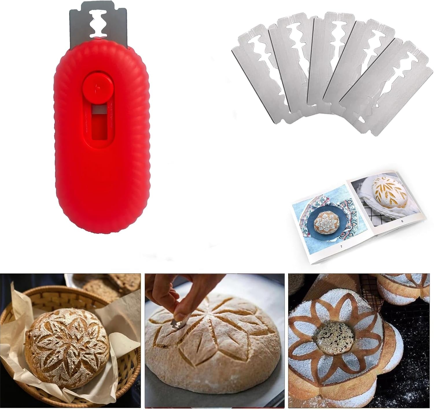 bread-lame-dough-scoring-tool-retractable-sourdough-scoring-tool-with-stainless-steel-blade-for-bread-baking-cooking-supplies-accessories-red