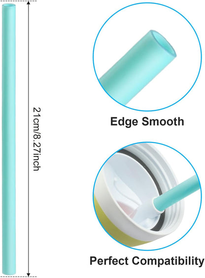 Replacement Straws Compatible with Owala Water Bottle Freepsip 24 Oz - Replacement Parts for Owala Cup 32 Oz -Accessories Set Include 6 BPA-FREE Straws and 1 Cleaning Brush3