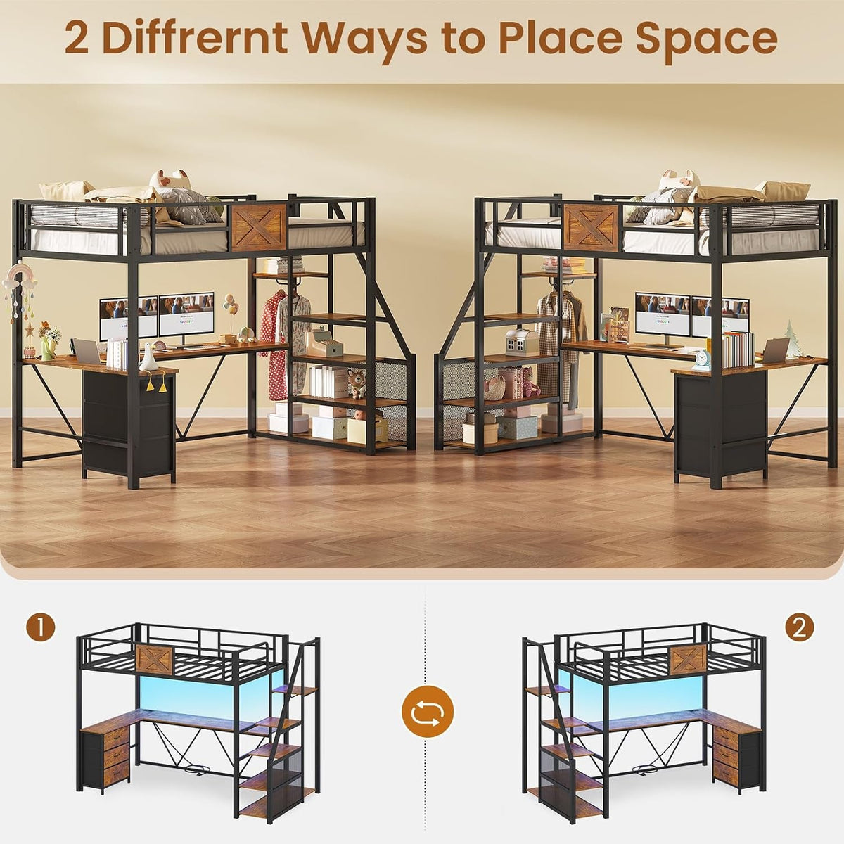 stairway-twin-size-loft-bed-with-l-shaped-desk-and-wardrobe-metal-loft-bed-frame-with-storage-stairs-3-fabric-drawers-led-lights-charging-sation-rustic-brown-twin