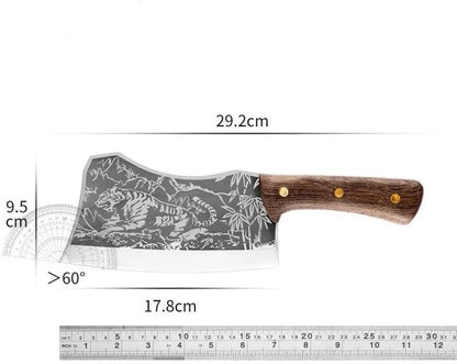 Meat Cleaver, 7 Inch Stainless Steel Butcher Knife High Hardness Kitchen Chef Bone Chopping Knives Meat Vegetables Slicing Cleaver Cutter Tools2