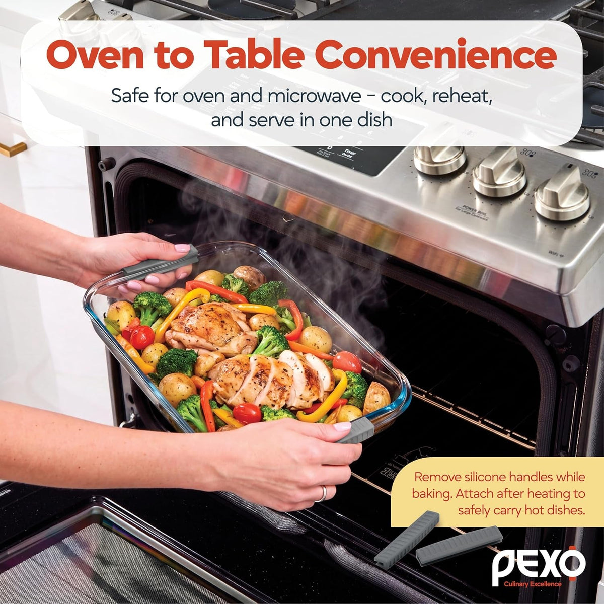 8-piece-glass-baking-dish-set-with-plastic-lids-with-silicone-handles-for-easy-grip-1-06qt-1-69qt-2-32qt-3-17qt-clear-glass-casserole-dishes-for-oven-airtight-lids-glass-bakeware-freezer-oven-and-dishwasher-safe-gray