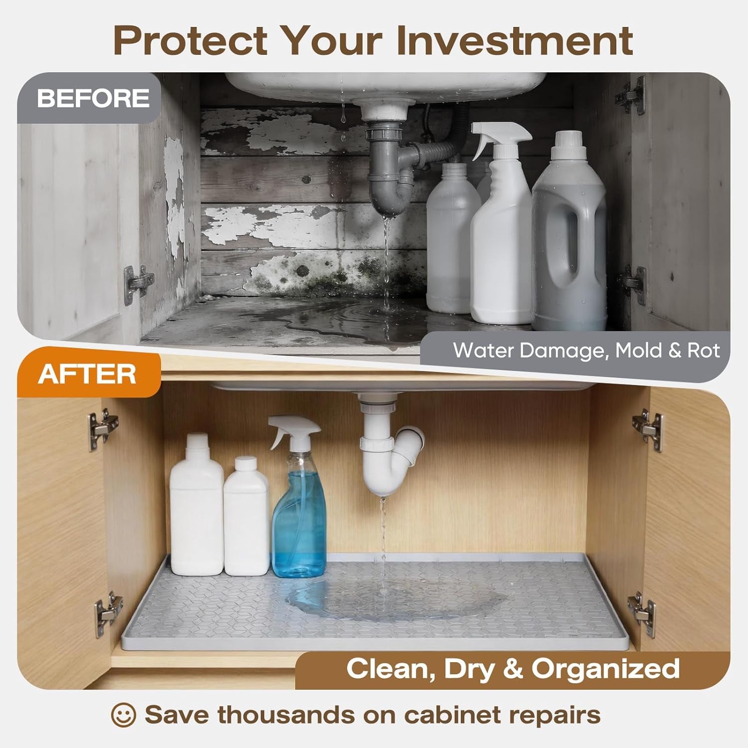 waterproof-under-sink-mat-34x22-drip-tray-shelf-liner-grey-silicone-cabinet-protector-home-organizer-for-kitchen-bathroom-multipurpose-easy-clean-leak-proof-organizes-cabinets