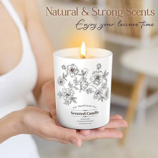 Deluxe Scented Candle for Women & Men, Vanilla Coconut, 8 Oz4