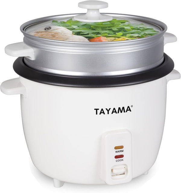Rice Cooker with Steam Tray 3 Cup, White (RC-03R)5