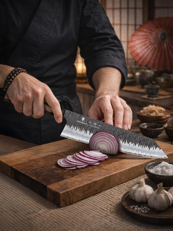 9 Inch Kiritsuke Chef Knife – 9 Layer 10Cr15Mov Steel7