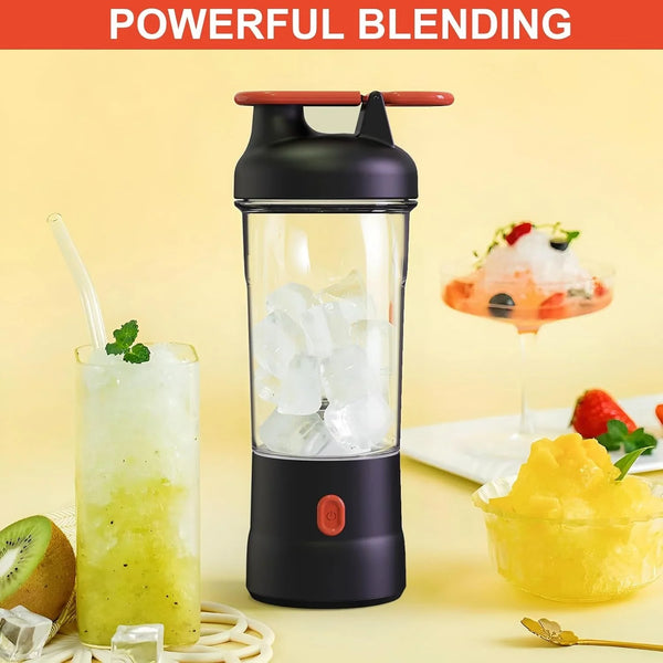 Portable Blender, 25Oz Personal Blender for Smoothies and Shakes with 6 Blades, USB C Rechargeable Mini Personal Size Blenders,Fruit Juice Mixer for Home/Office/Travel/Gym (Black)2